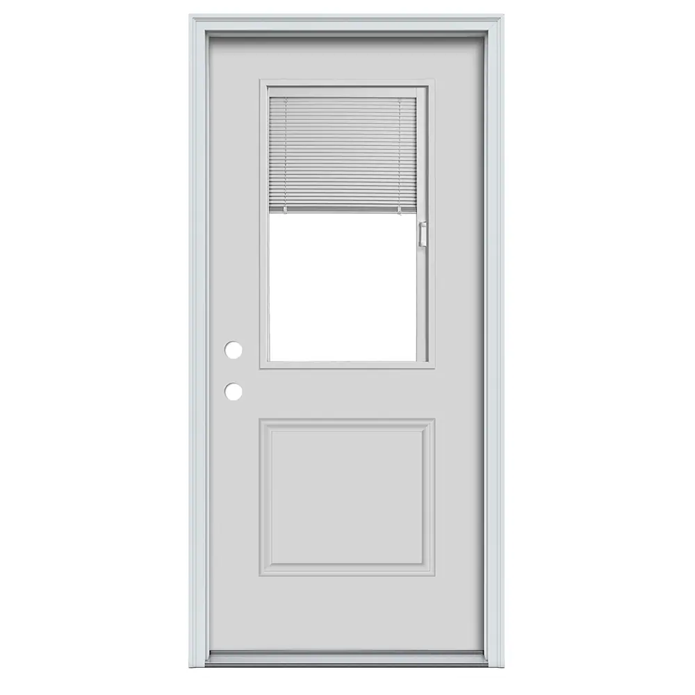Half Glass with Built-in Blinds